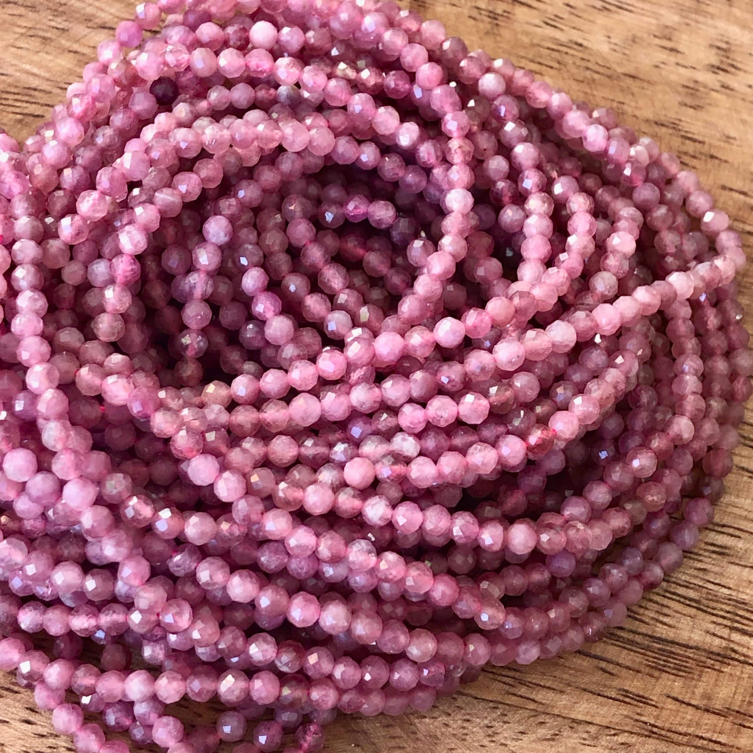 Tourmaline Rose Facettée 3mm