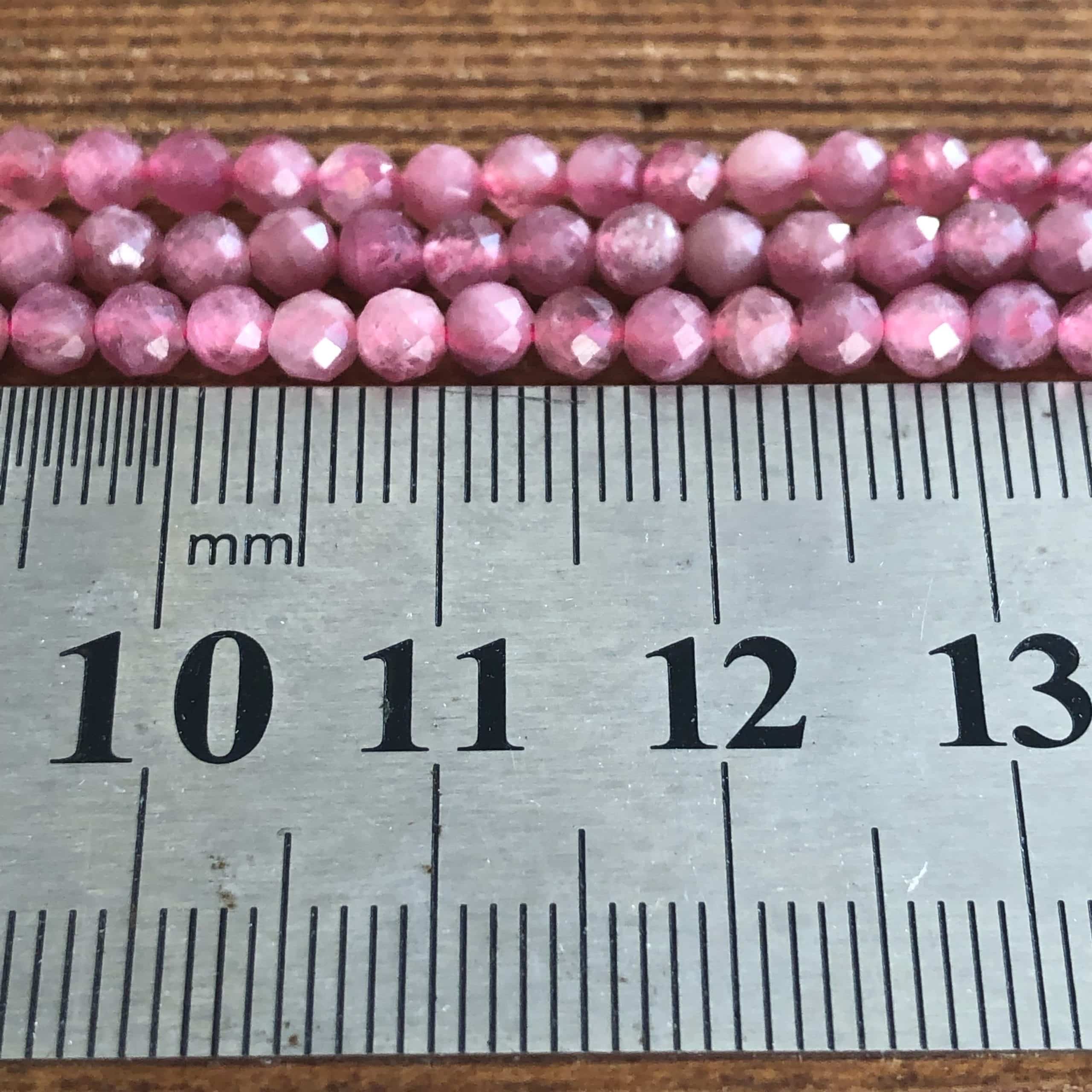 Tourmaline Rose Facettée 3mm 1