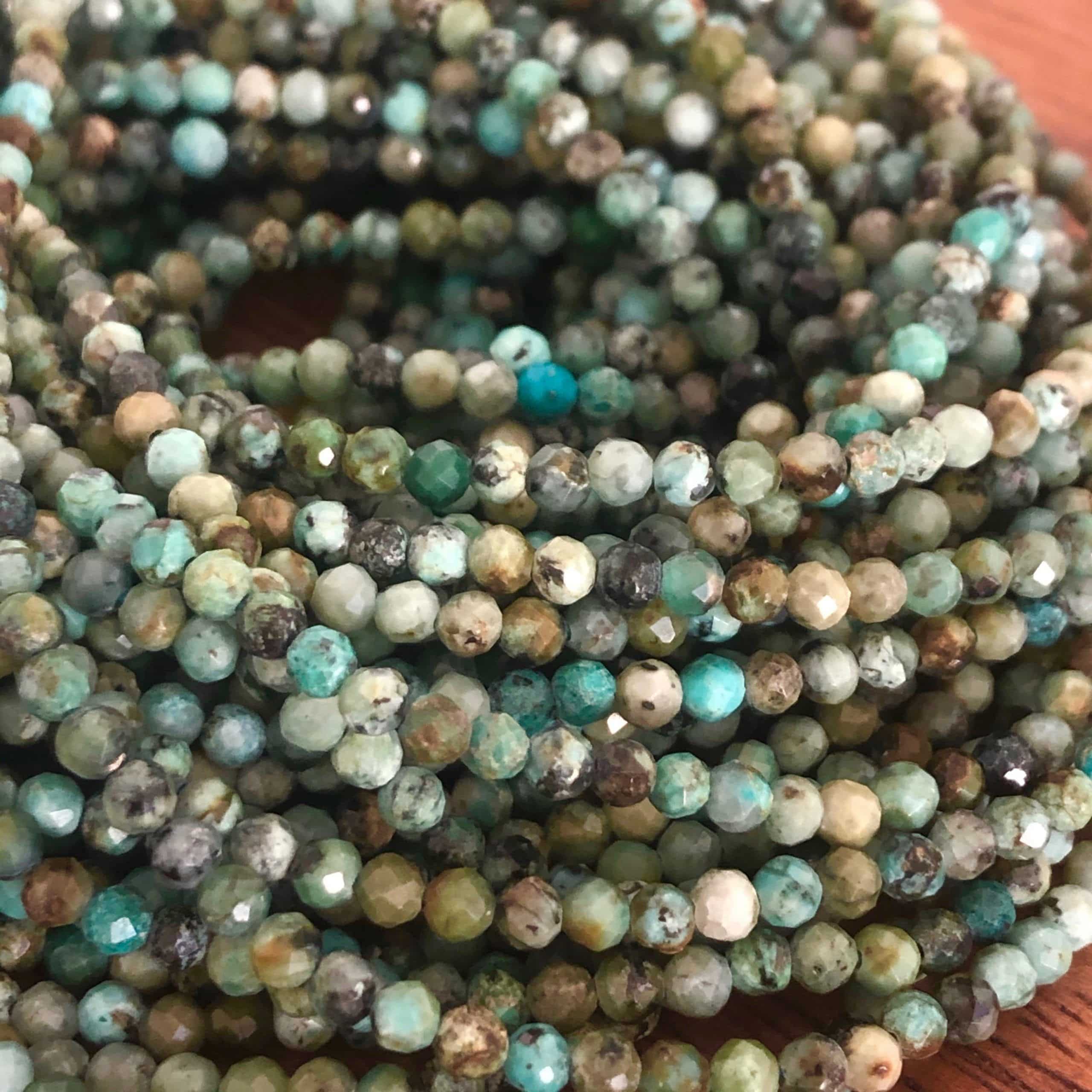 Turquoise Africaine à facettes 2,5 mm (N°2)