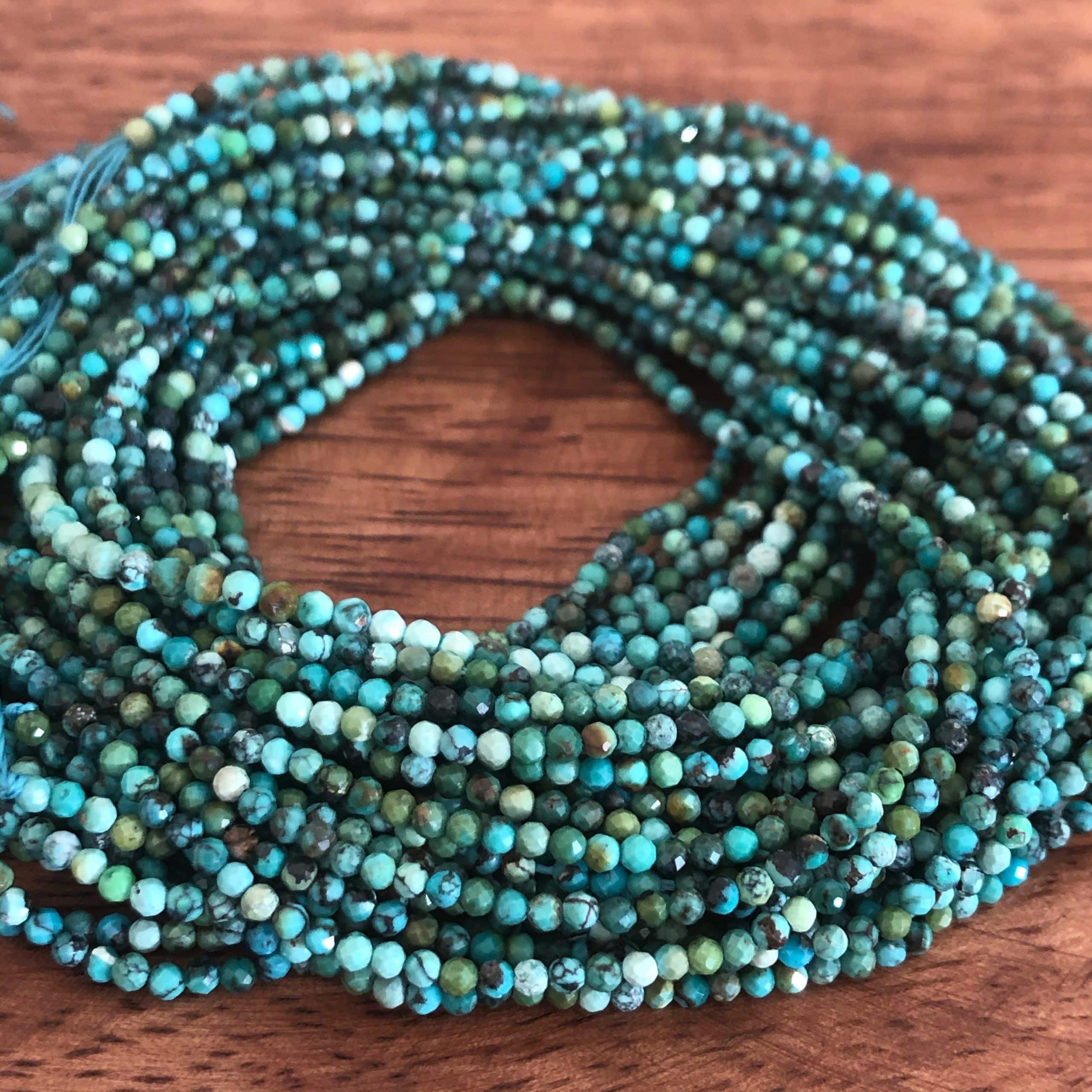 Turquoise Facettée 2mm N°1