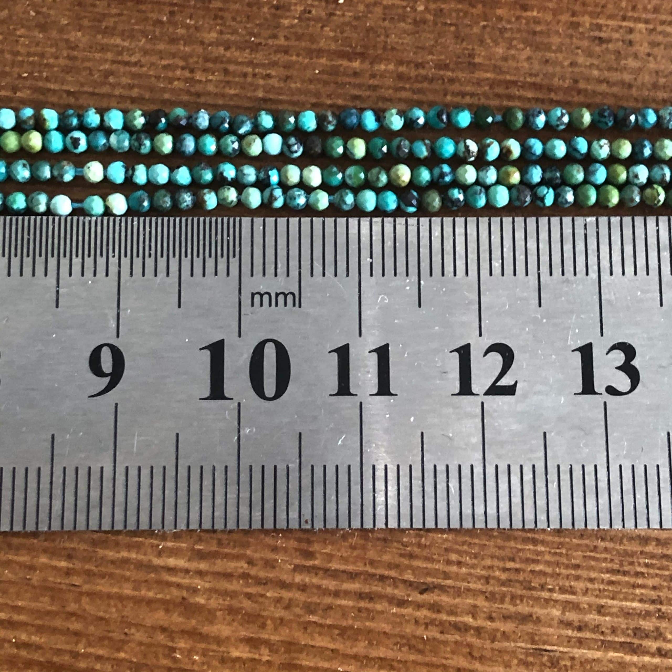 Turquoise Facettée 2mm N°1 1