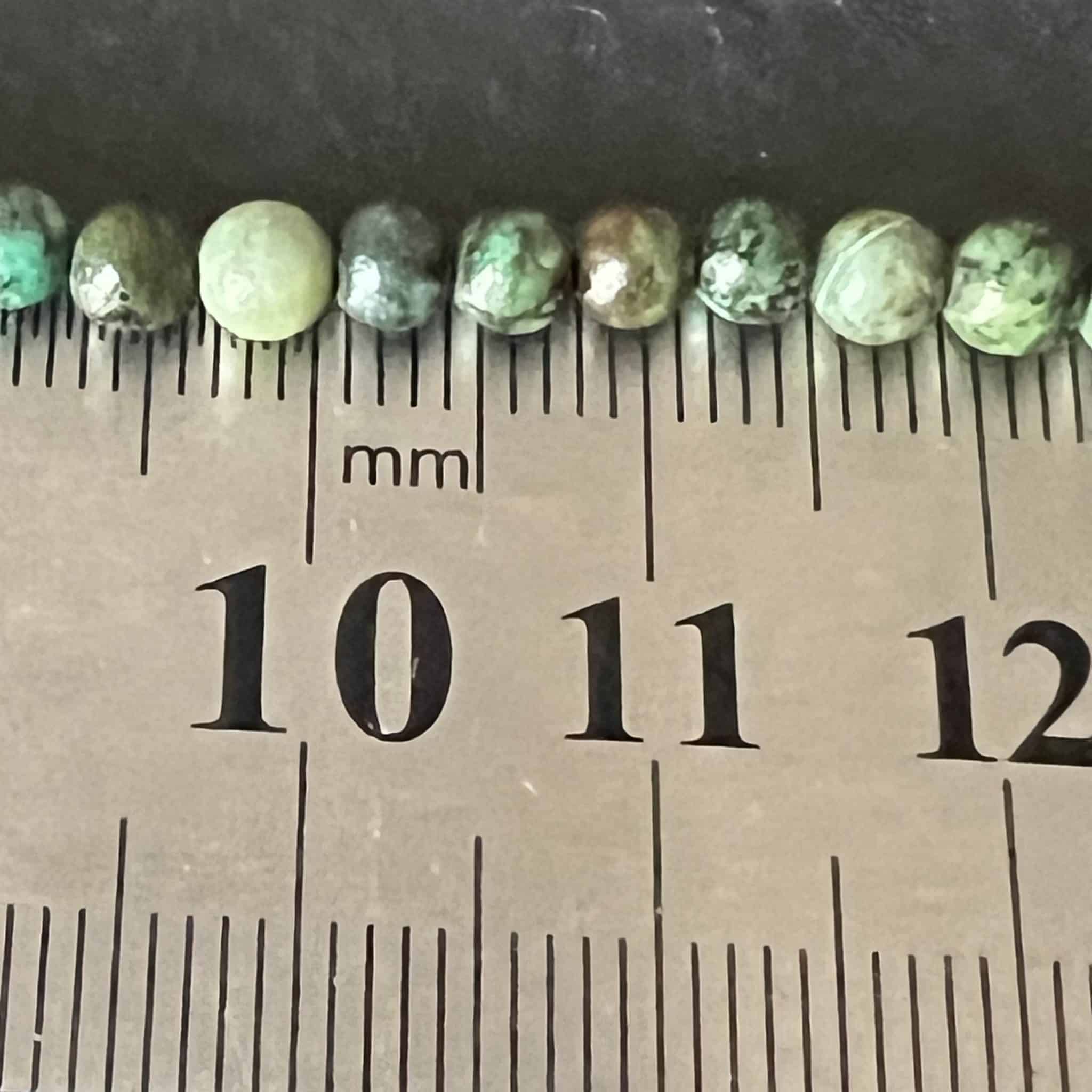 Turquoise africaine ronde 4mm