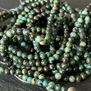 Turquoise africaine ronde 4mm 2