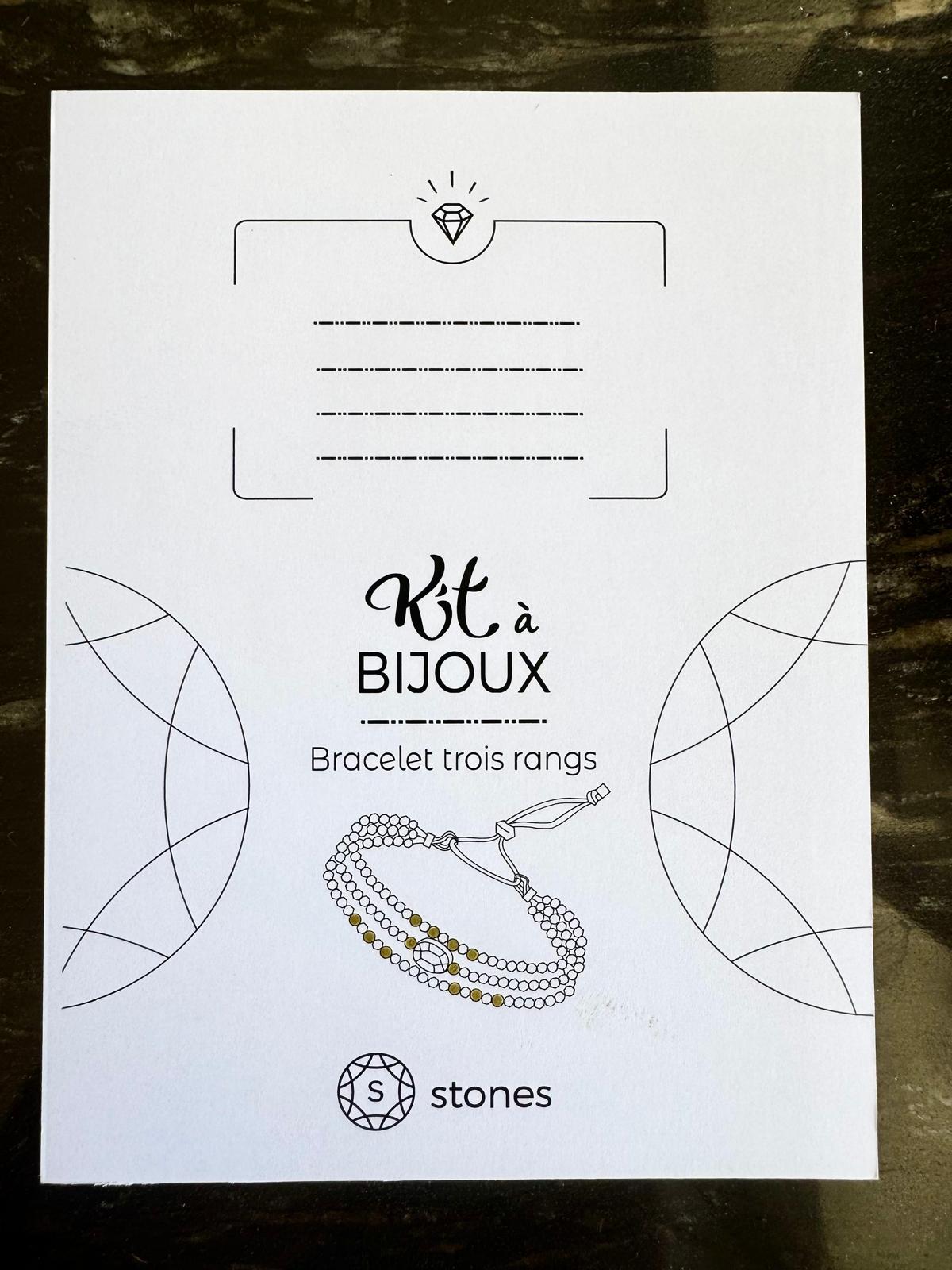 Kit bracelet 3 rangs turquoise et rubis