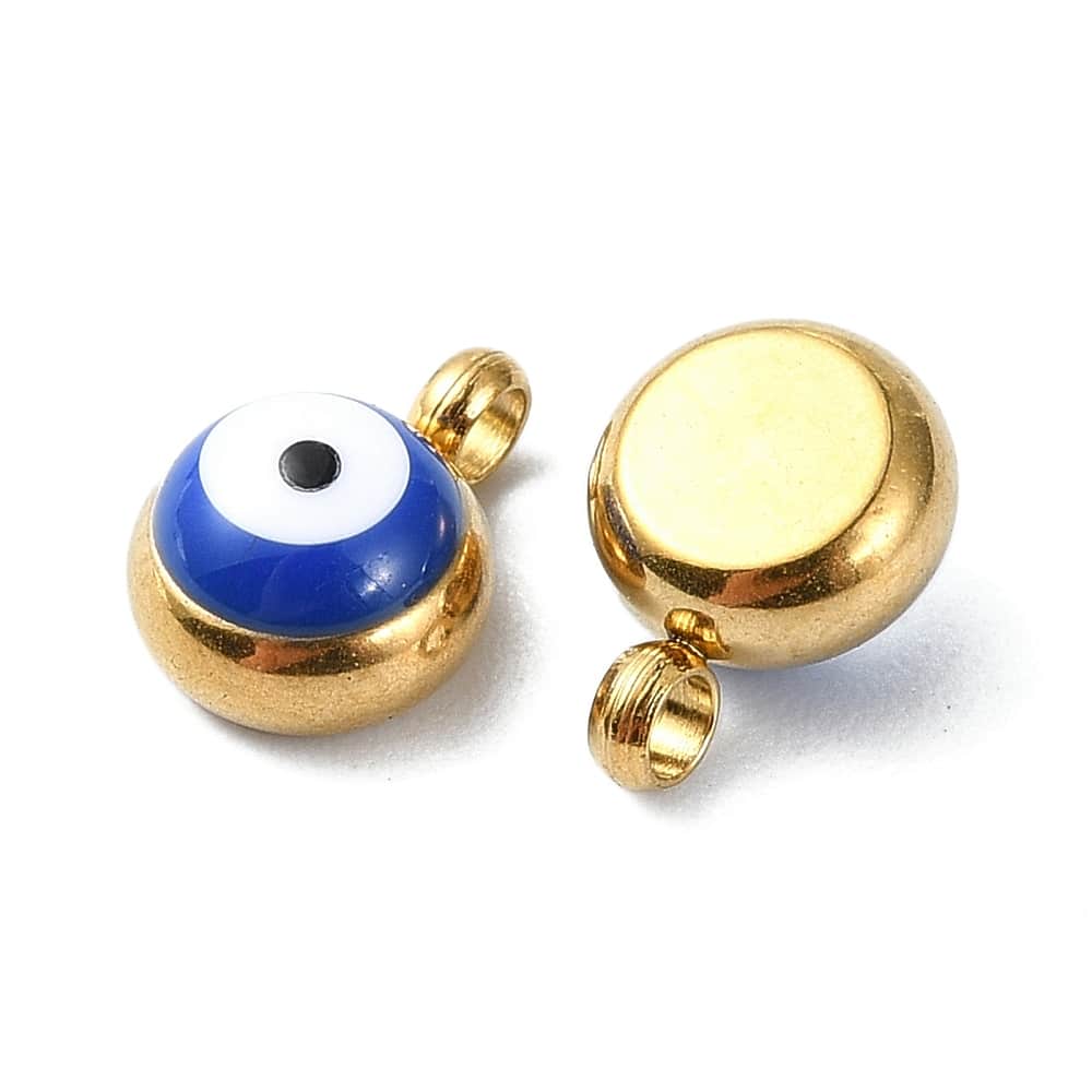 Médaille Oeil Email 8mm