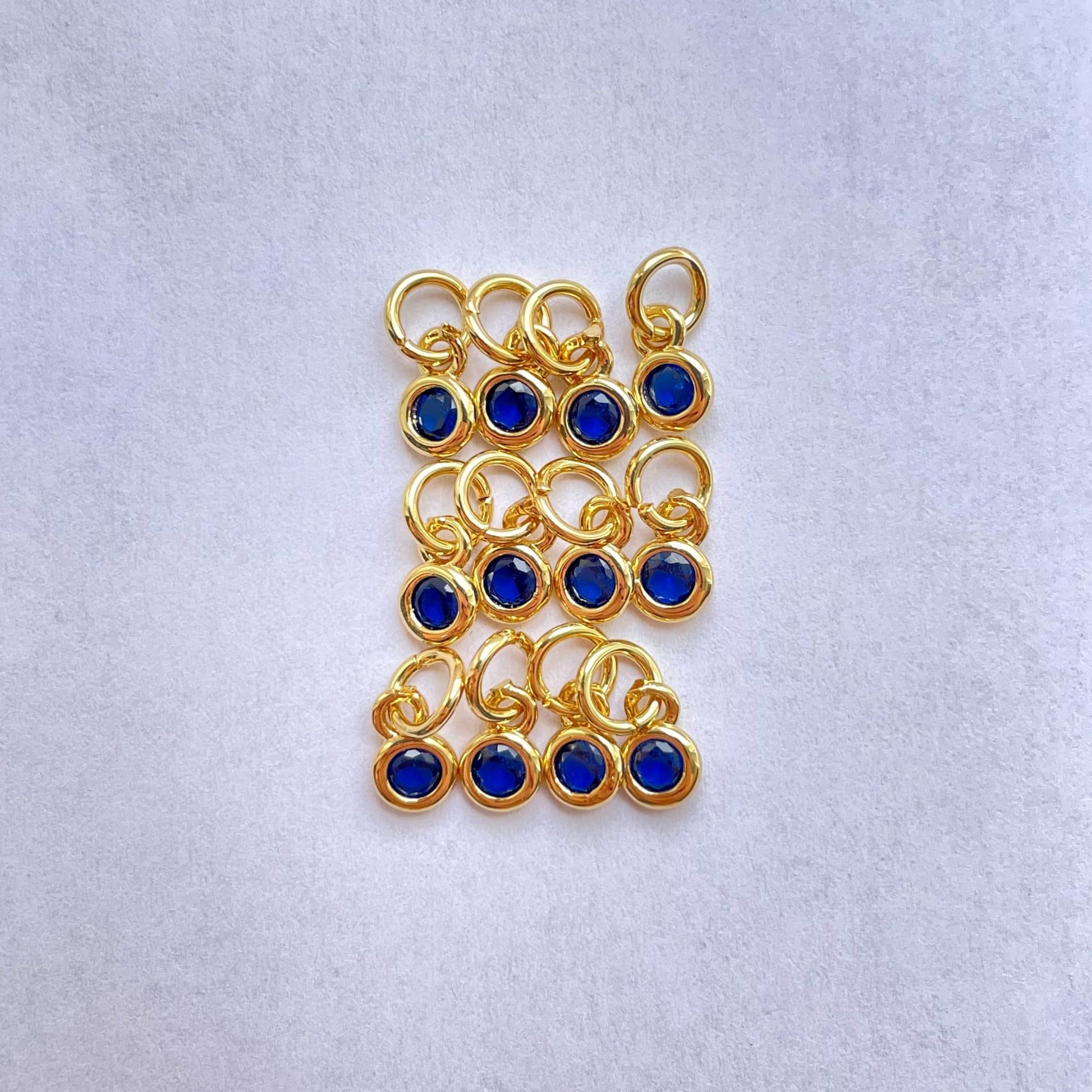 Mini Zircon Bleu Serti