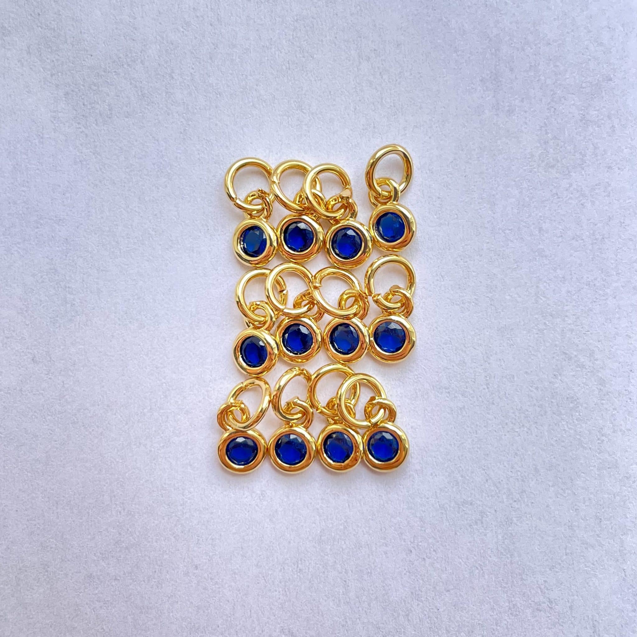 Mini Zircon Bleu Serti