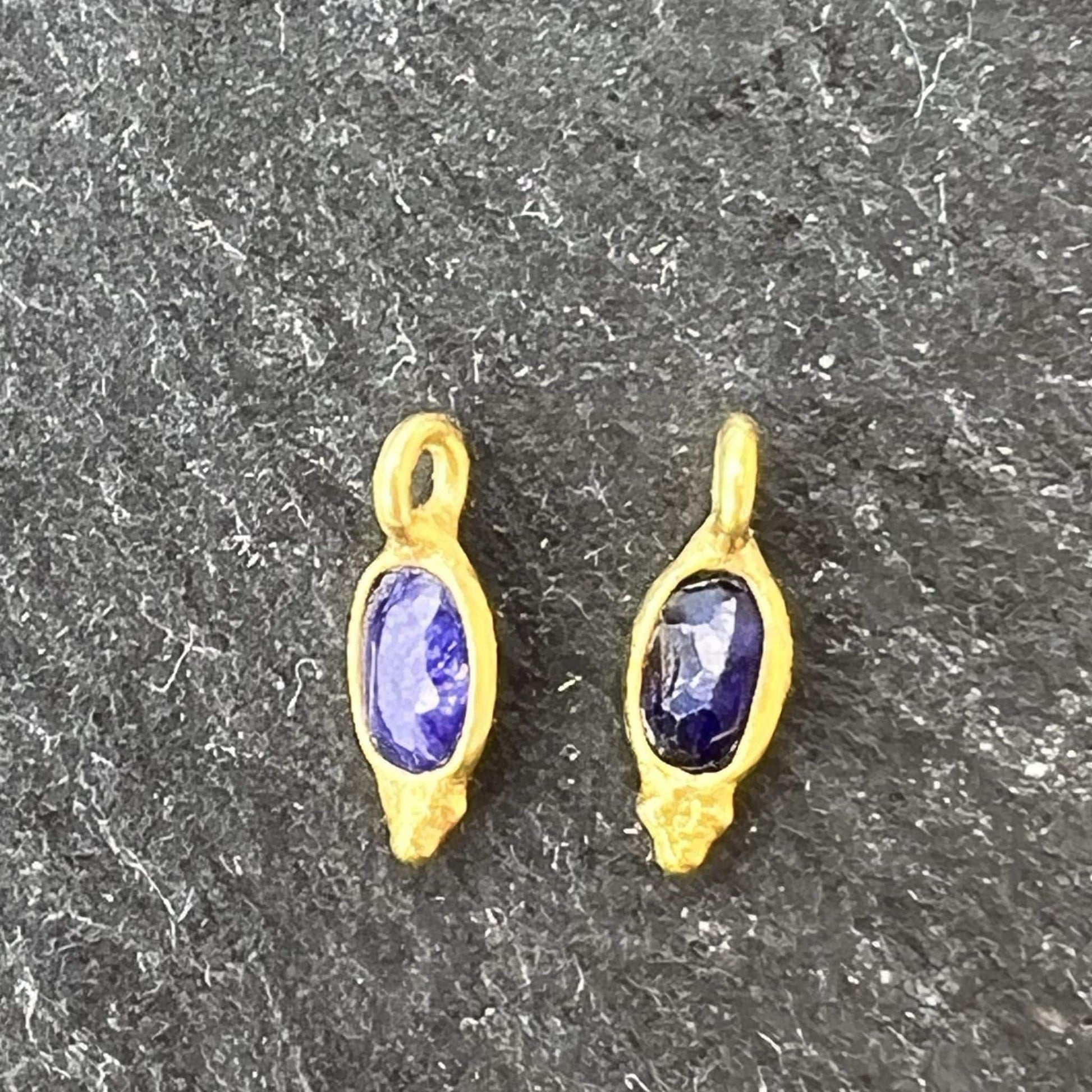 Mini Breloque Ovale Lapis Lazuli