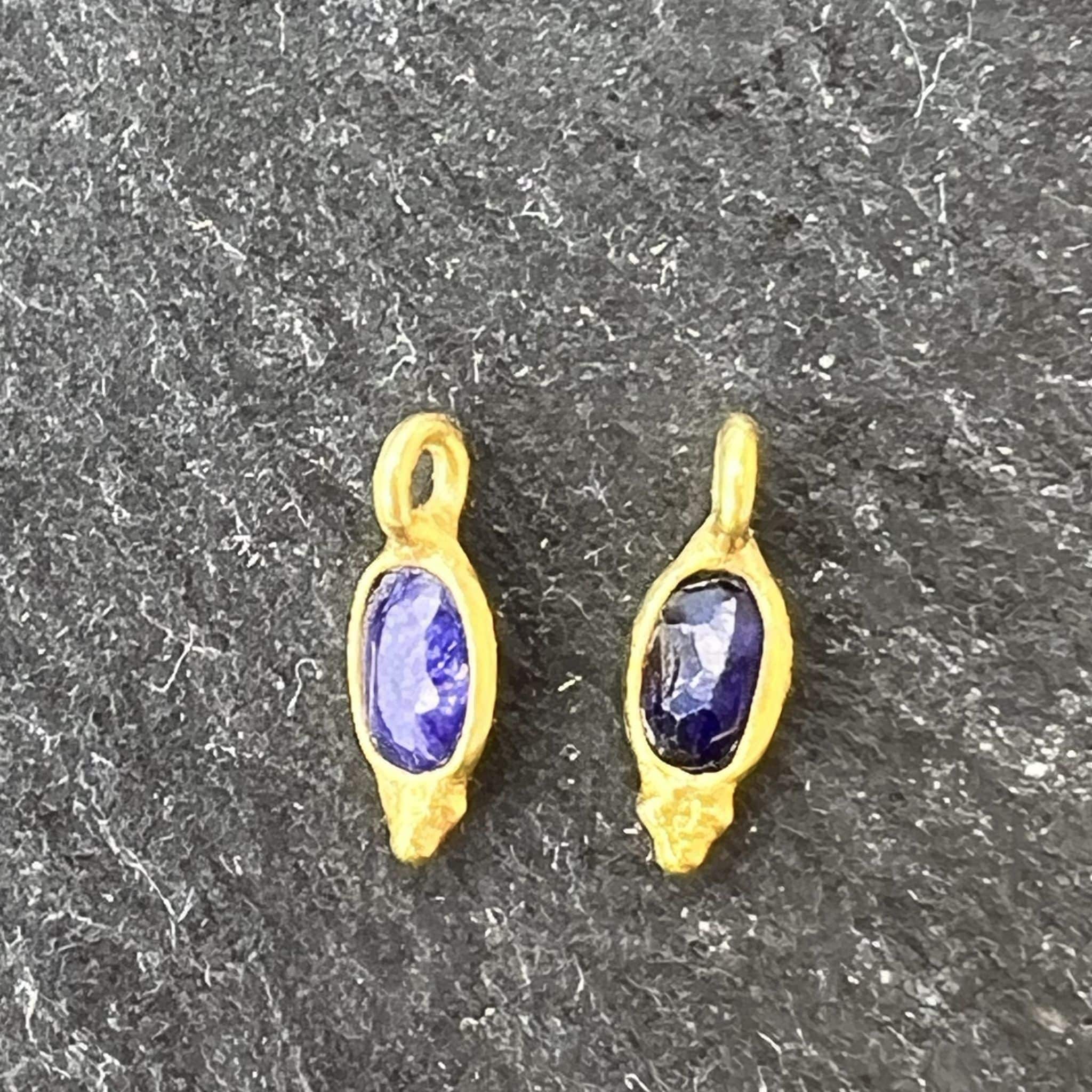 Mini Breloque Ovale Lapis Lazuli