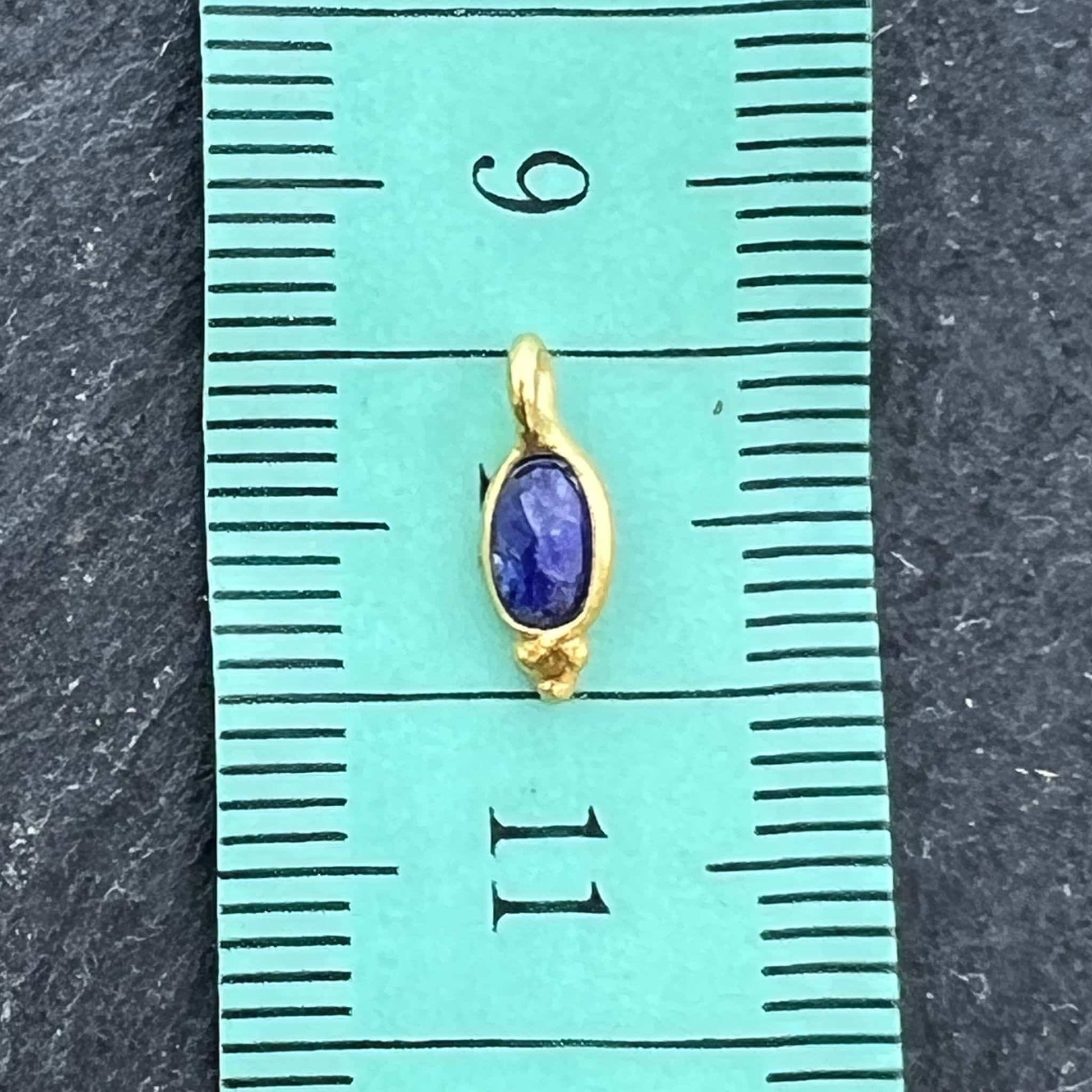 Mini Breloque Ovale Lapis Lazuli