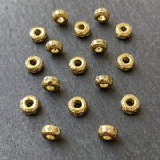 Rondelle strass étoile dorée à l'or fin