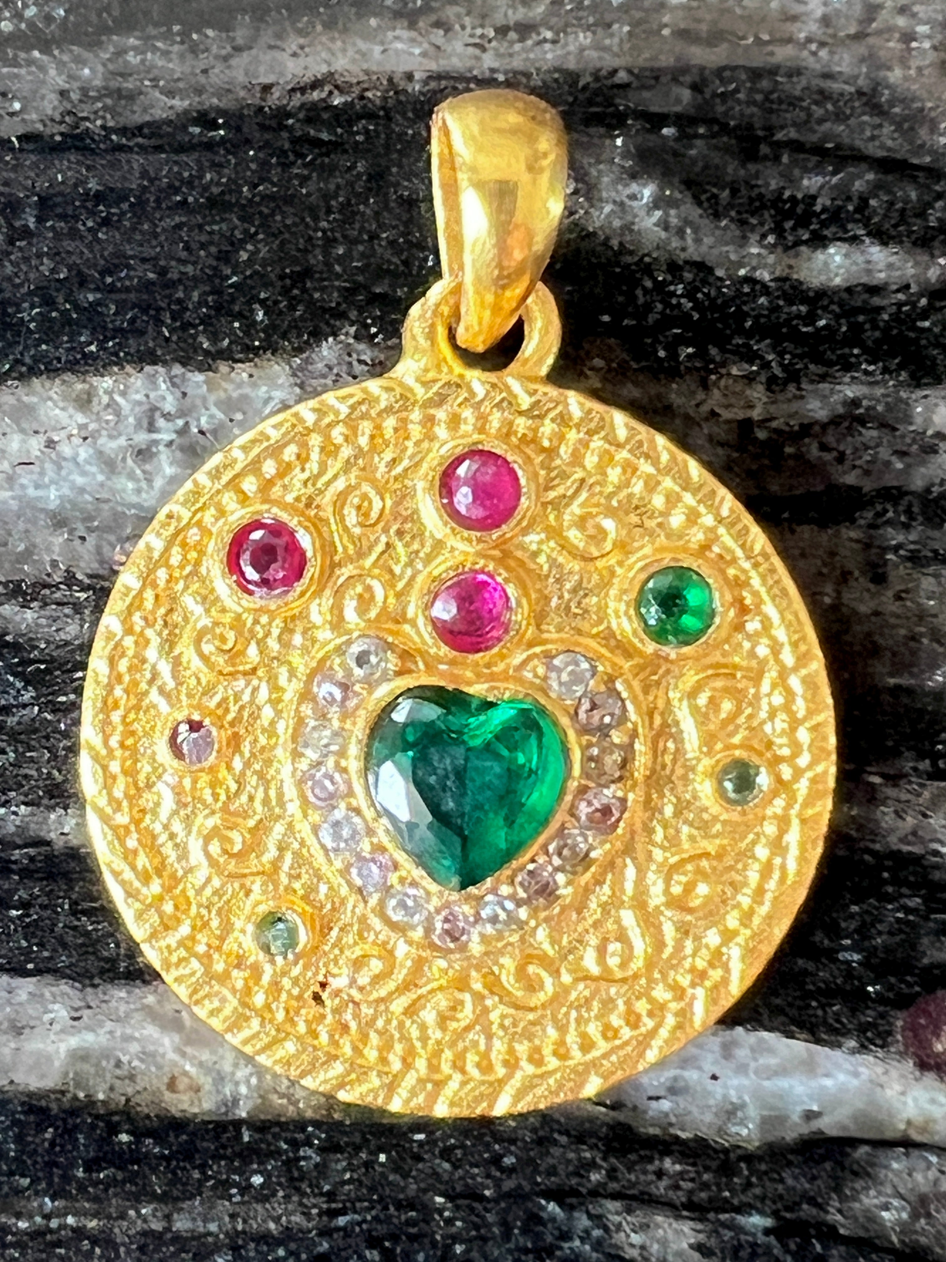 médaille indienne ronde